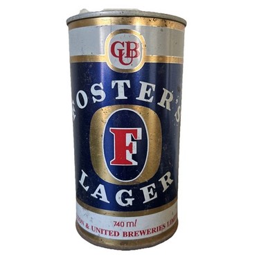 Fosters Lager Empty Steel Pull Tab Australia 740 ml 