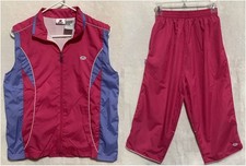 VTG HANES SPORT Track Suit GIRLS XL (14/16) - 2-Piece Set -Activewear Colorblock