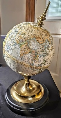 Vintage 1990s Replogle World Classic Series 7'' Tan Colored Brass Centered Black