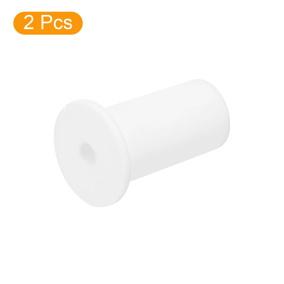 2 Stück Wanddurchführungen für Kabel 1 Zoll Kabel mit 7,5mm Loch,Silikon weiß - Bild 3 von 4