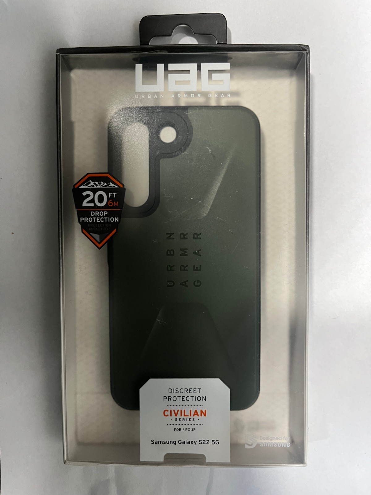 Urban Armor Gear UAG Civilian Case For Samsung Galaxy S22 Case - Olive Green
