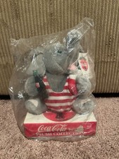 Coca Cola Plush Stuffed Baby Elephant Beach Lifeguard Lifesaver 1993