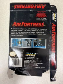 Nintendo NES, AIR FORTRESS, by HAL AMERICA INC, Box Only