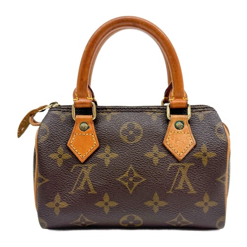 LOUIS VUITTON Nano Speedy Brown Monogram Hand Bag
