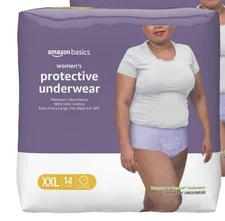 Amazon Basics Women’s Protective Underwear XXL 14 Count