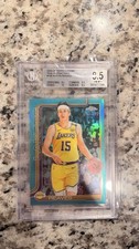 2025 Topps Chrome Austin Reaves Aqua Refractor 213/299 Lakers BGS 8.5 - Low Pop