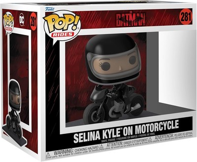 Funko POP! Rides #281 Selina Kyle on Motorcycle The Batman DC Vinyl Figur