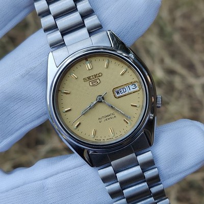 Seiko 5 Automatic 7S26-6000 ''Textured Dial'' Vintage Japan Made Men's Watch N
