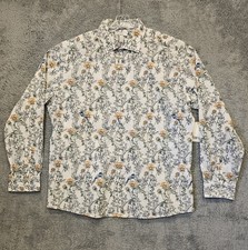 Bar III Mens Dress Shirt Slim Fit Stretch Floral Print XL 17-17.5 new