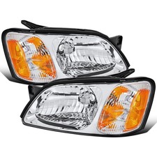 2000-2006 Subaru Legacy Baja Headlights Pair Chrome
