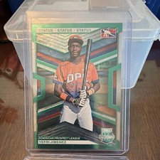 Panini 2023 Elite Extra Edition Yefri Jimenez #186 Status Green /499 Rookie