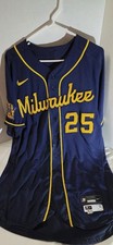 2023 Darin Ruf 25 Brewers Team Issued Nike Jersey Mlb Auth Yp148894 2023 Darin Ruf 25 Brewers Team Issued Nike Jersey Mlb Auth Yp148894