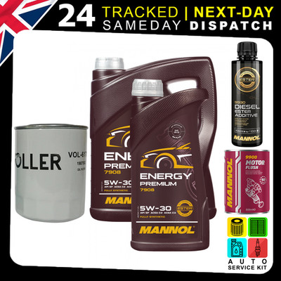 5W-30 6L ENGINE OIL & FILTER | FLUSH ADDITIVE | PEUGEOT BOXER RENAULT MASTER VAN