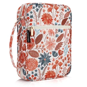 Bible Cover for Women with Flowers Printing, Bible Case,Bible Bag, Study Bibl... - Picture 1 of 7