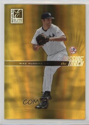 2004 Donruss Elite Passing the Torch Gold 27/50 Mike Mussina #PT-26 HOF r9d