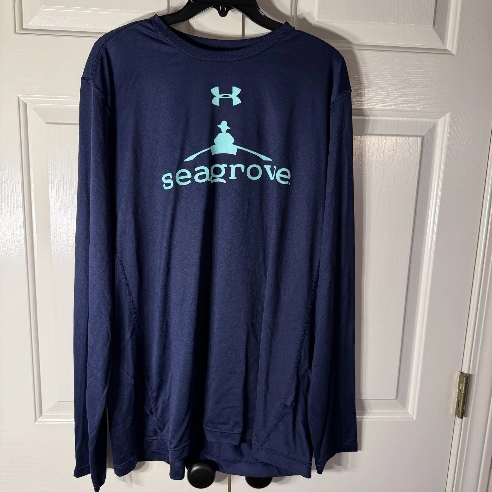 Under Armour Long Sleeve Performance Shirt Navy Blue Seagrove Beach Florida
