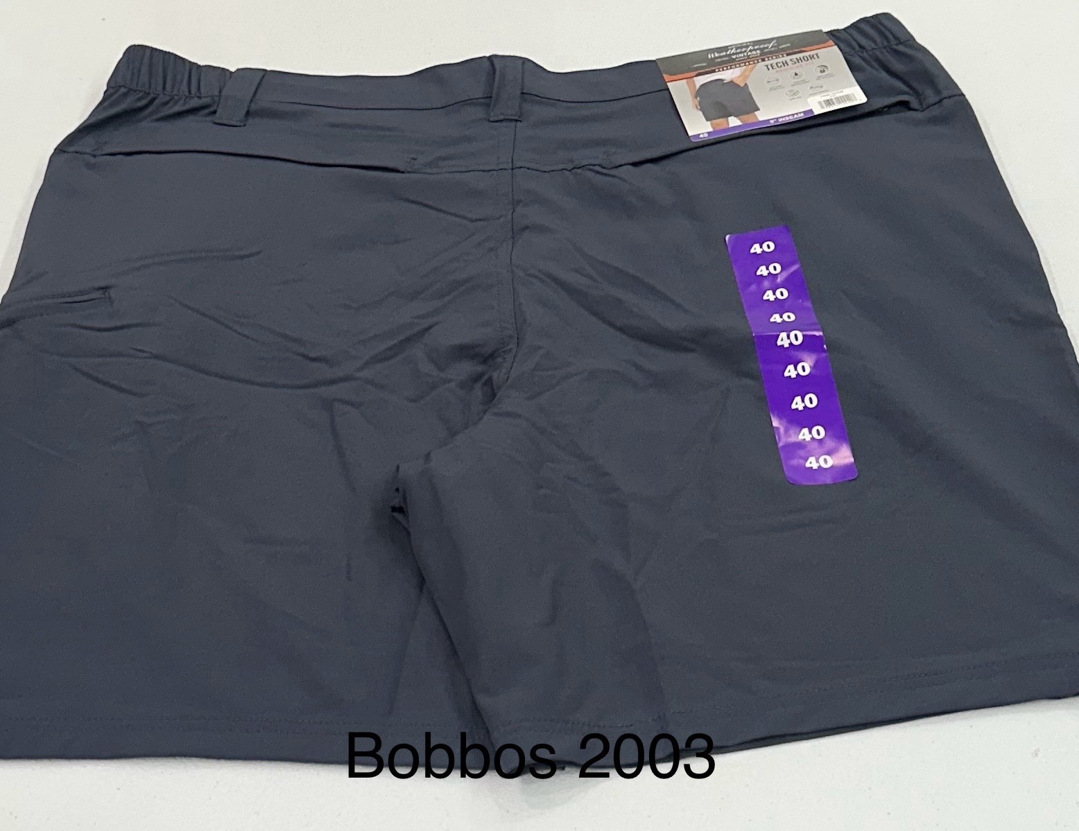 Weatherproof Vintage Men's Performance Series Tech Shorts, Blue, Size 40
