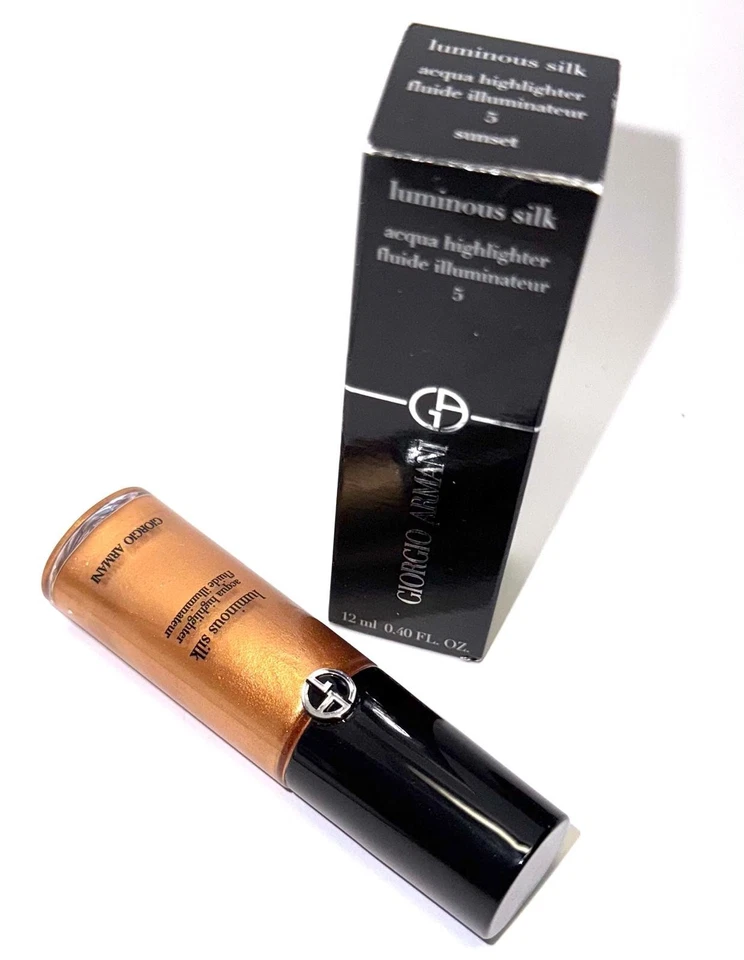 Giorgio Armani Luminous Silk Acqua Highlighter Fluide Illuminateur 5 Sunset 12ml - Bild 3 von 4