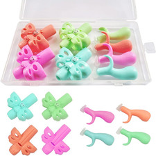 8 Stück Stiftehalter Kinder Hilfe Silikon Schreibhilfe, Korrekte Handschrift Hal