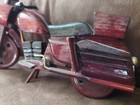 Handmade Wooden Toy Motorcycle Vietnam Harley Davidson Excellent Red — photo 3