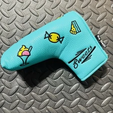 NEW Big Teeth Golf Sweets Blue Putter Head Cover Blade Putters Magnetic Closure