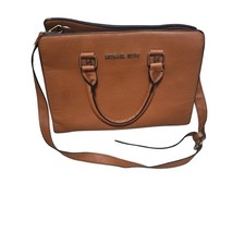 Michael Kors Cognac Saffiano Leather Satchel ...