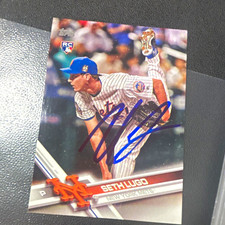 Topps 2017 Topps Seth Lugo New York Mets #319 Rookie Base Autographed Card. rookie card picture