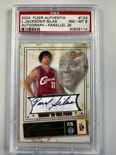 2004-05 Fleer Authentix Luke Jackson Paul Silas Signed Ticket to the Pros 03/25