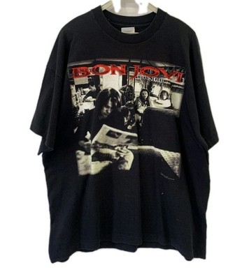 VTG 1995 Bon Jovi Cross Road Tour Shirt Anytime Anywhere World Map
