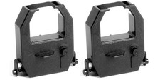 COMPUMATIC 2 Pack Amano PIX and TCX Time Clock Ribbon, All Models, Black Ink