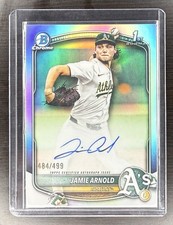 Topps 2025 Bowman Draft Refractor Auto /499 Jamie Arnold CPA-JA Athletics