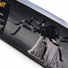Spirit Halloween Black Jumping Spider Animatronic New Motion LED Sound Prop
