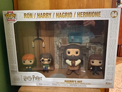 Funko Pop #04 Moments Deluxe Hagrids Hut Ron Harry Hermione- Harry Potter#04￼