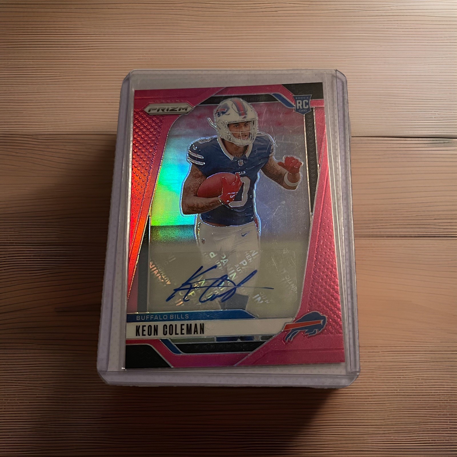 2024 Panini Prizm Keon Coleman Rookie Auto Pink Prizm Buffalo Bills