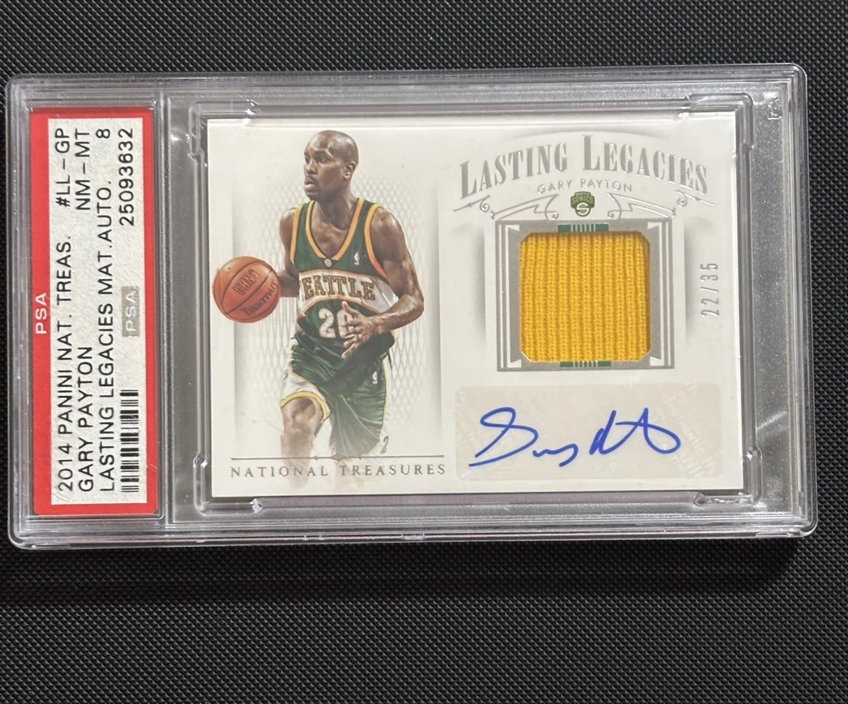 Panini Gary Payton Basketball Autographed Sports Trading Cards
