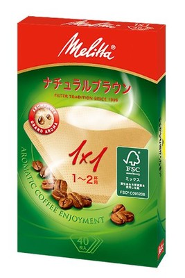 Aus Japan offizieller Melitta Kaffeepapierfilter Aroma Magic Naturbraun 1X1