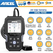 Ancel Td700 Car Diagnostic Scan Tool All System Obd2 Scanner Tpms Relearn Tool