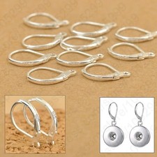 100 Pcs 925 Sterling Silver Earring Hooks Beads For Jewelry Making Ear Wires Set