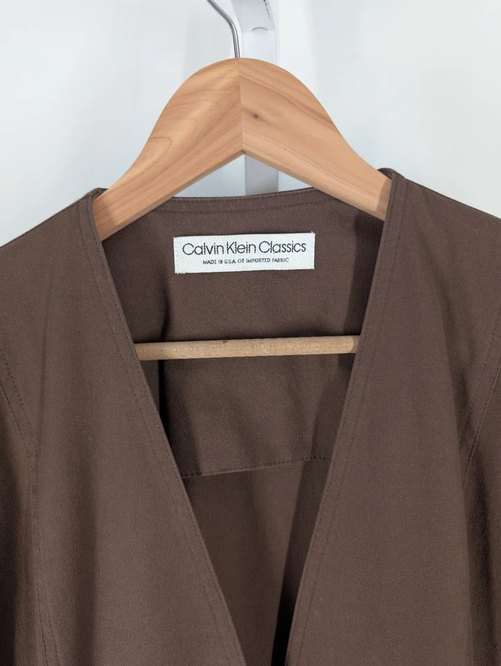 Calvin Klein 复古系列美国 Normcore 斜纹天然波西米亚夹克 38 — 第 4/4 张图片