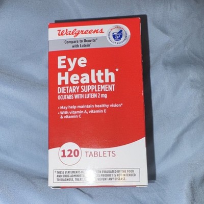 Walgreens Eye Health Dietary Supplement Lutein Vitamins A C E 120 Tablets