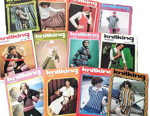 Vintage KnitKing Magazine 1970s Knitting Machine Pattern Ephemera