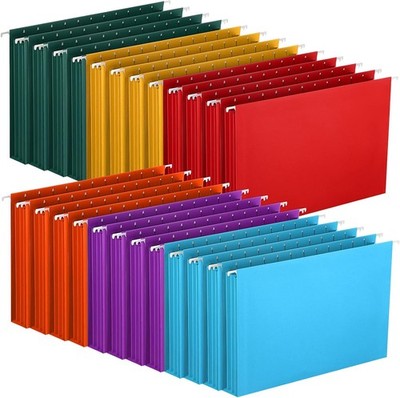 24 Pcs Hanging File Folders with Full Height Gusset Paper A4 Expanding Letter