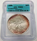1998 American Silver Eagle ICG MS69