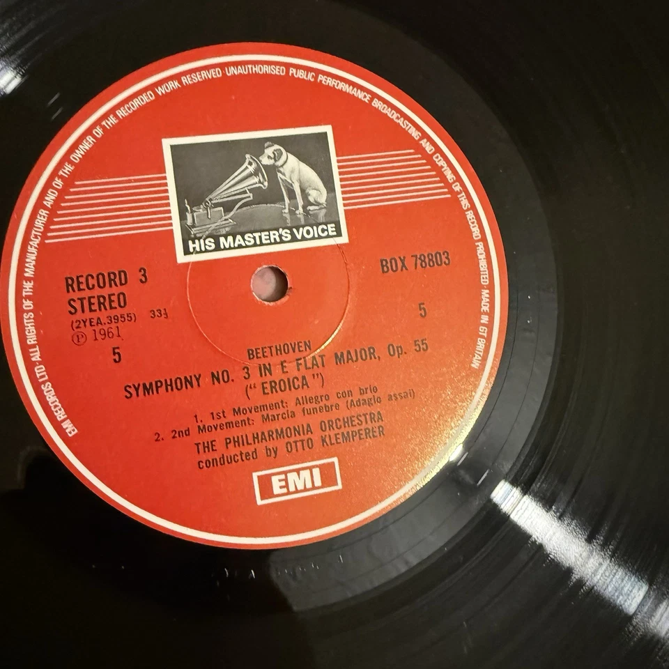 Beethoven’s Nine Symphonies, performed by the Philharmonia Orchestra Box 5x Set - Image 4 of 4