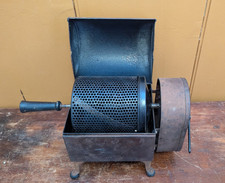 Torrefazione caffè in grani vintage con tamburo rotante a orologeria e riscaldamento elettrico - funzionante