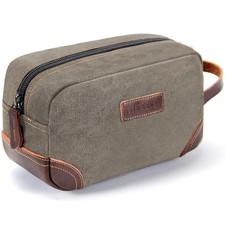 Mens Travel Toiletry Bag, Dopp Kit for Men, Travel Bathroom Shaving Kit Bag f...