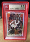 1996-97 Topps Season's Best Michael Jordan Sticky Fingers BGS 9.5 GEM in Display