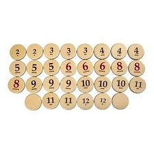 Catan Game 5-6 Player Expansion Complete Set 28 Number Tokens +2 Blanks NEW