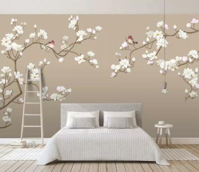 3D Flower Branch 8708NA Wallpaper Wall Mural Removable Self-adhesive Fay