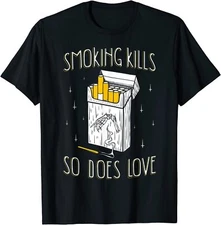 Smoking Kills So Does Love Aesthetic Soft Grunge Unisex T-Shirt